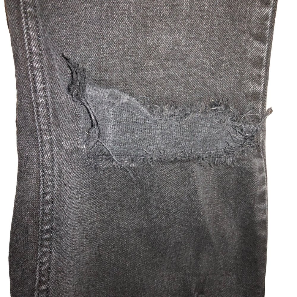 Pacsun Black Jeans Mens 32x32 Used Stacked Skinny Distressed Knees - Picture 11 of 16